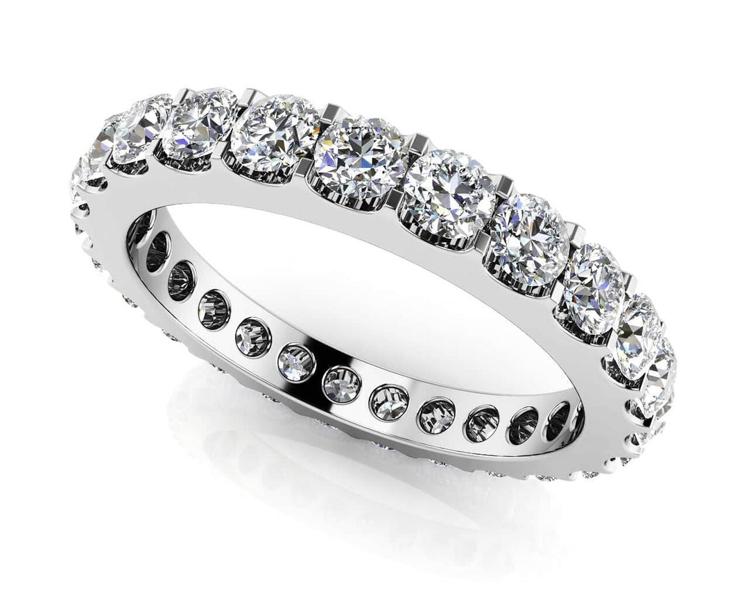 Shared Prong Eternity Diamond Band 1 carats 2 carats 3 carats