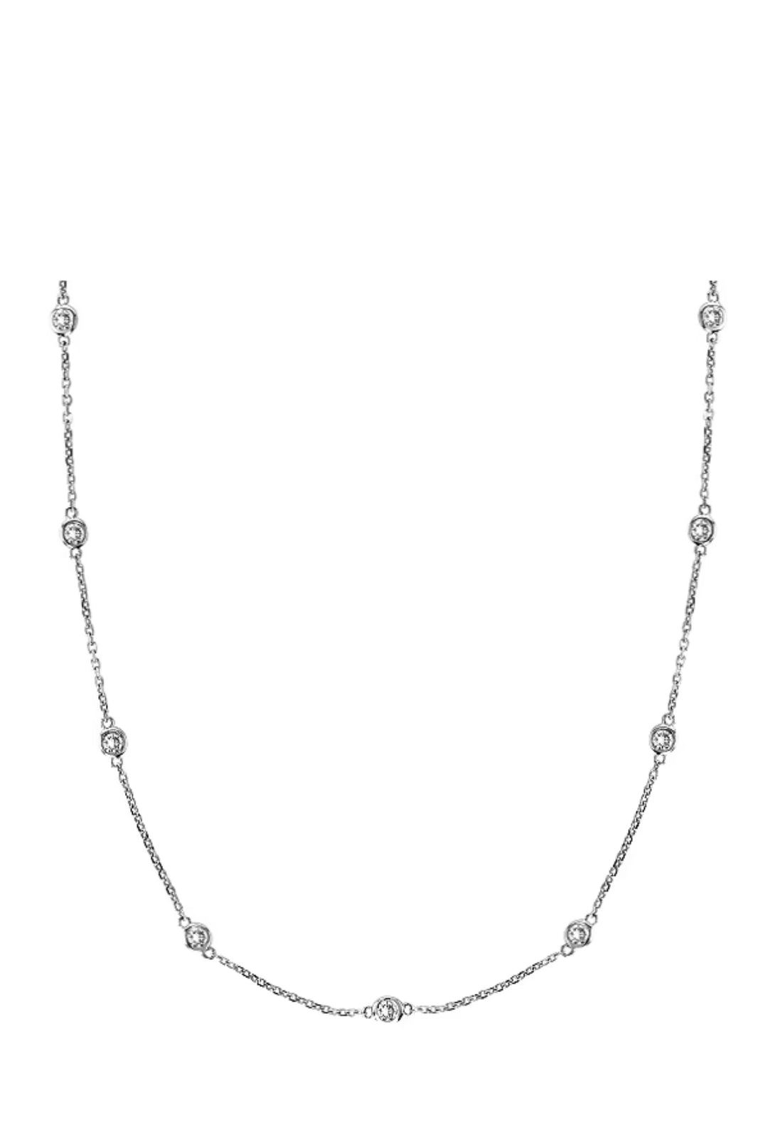 Diamond By the Yard Necklace .42 carats