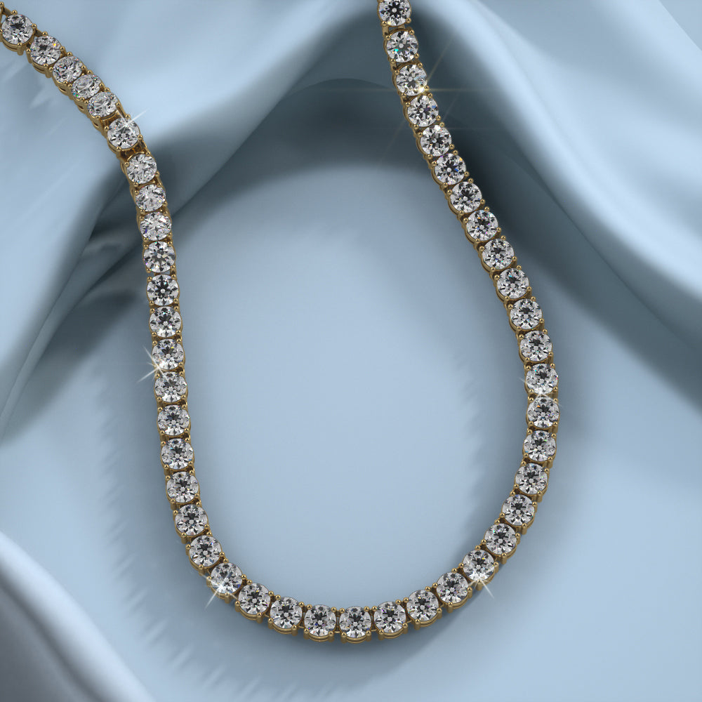 4 Prong Timeless Diamond Tennis Necklace