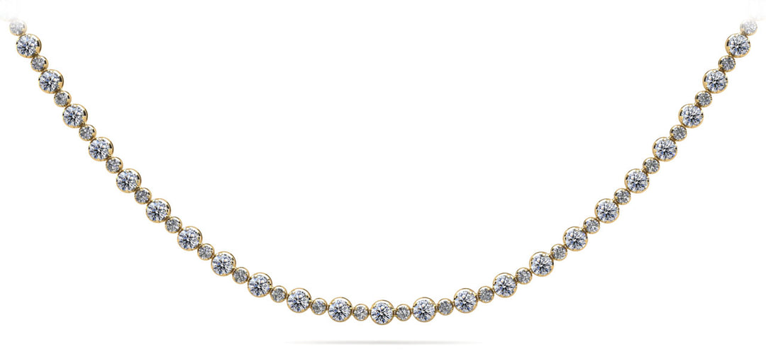 Elegance Alternating Diamond Tennis Necklace